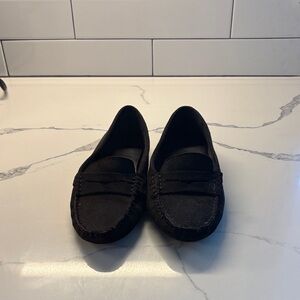 H&M Black Suede Women's Moccasin Loafers